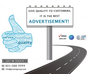 Quality – The Best Form Of Advertisement For Industries