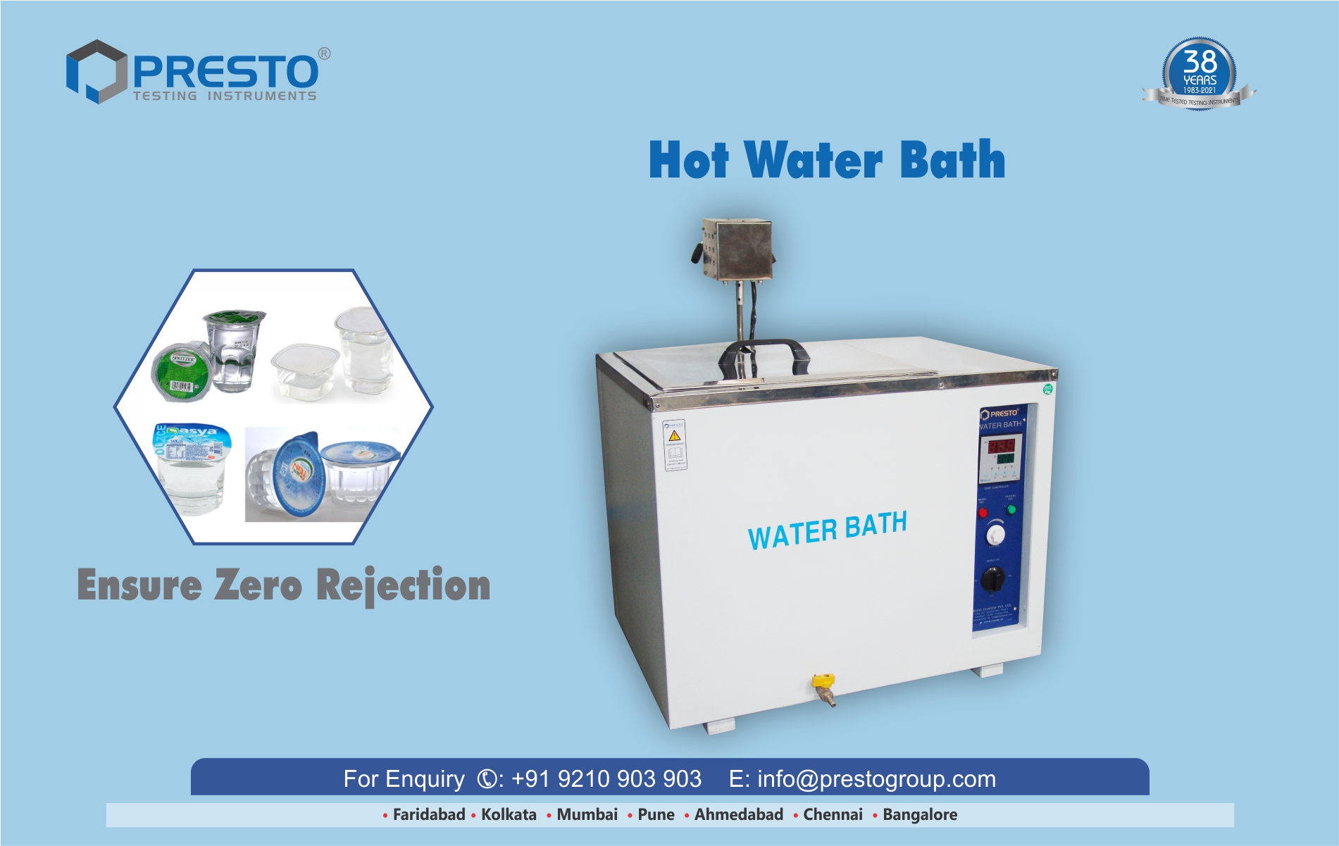 Hot Water Bath - Digital with an Automated Solution Instigator