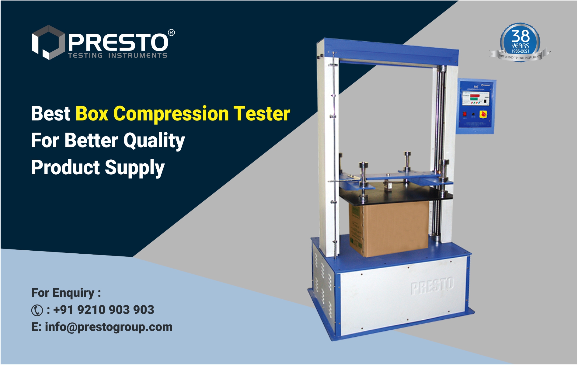 Best Box Compression Tester for Better Quality Product Supply