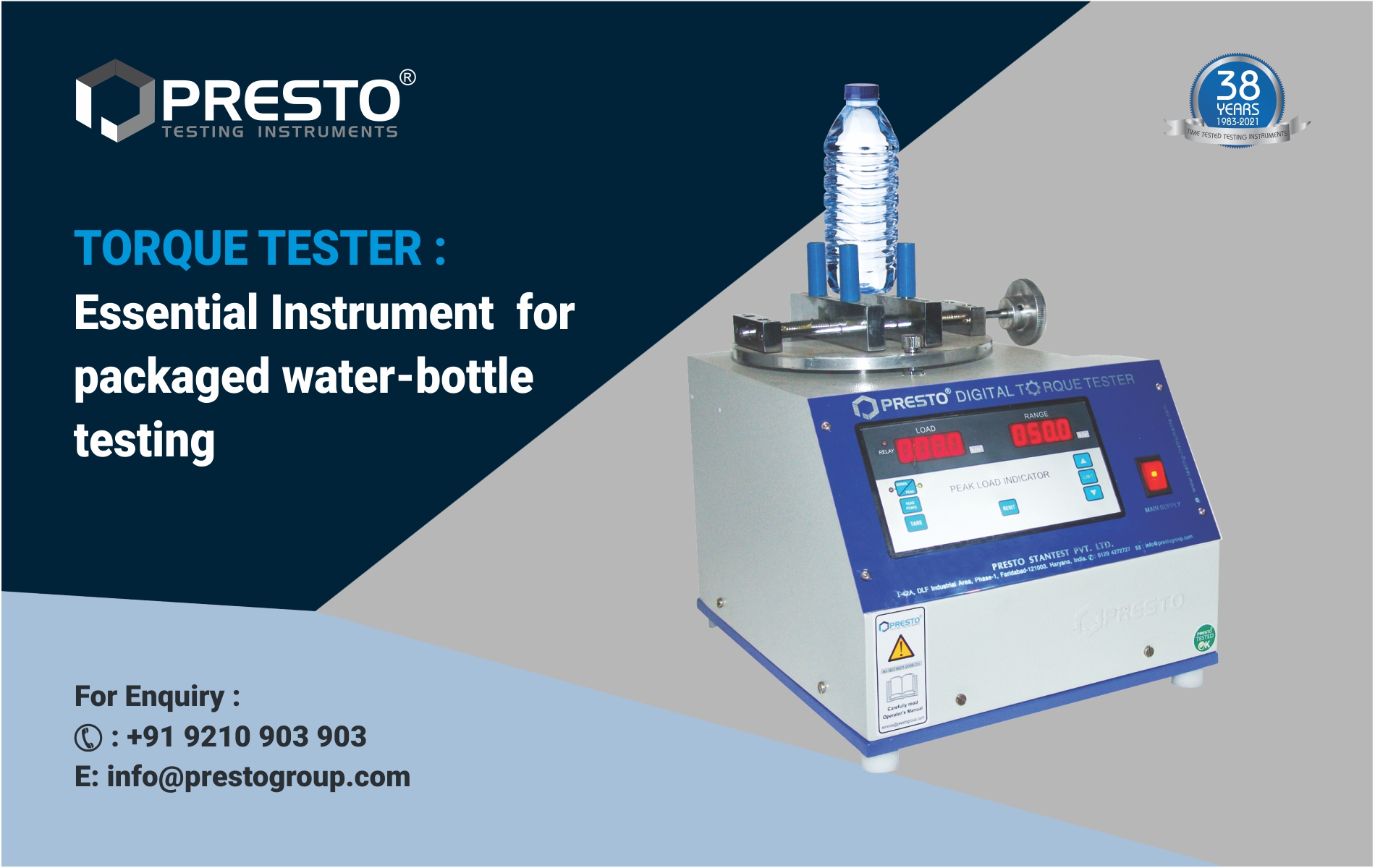 Torque Tester: Essential Instrument for Packaged Water Bottle Testing