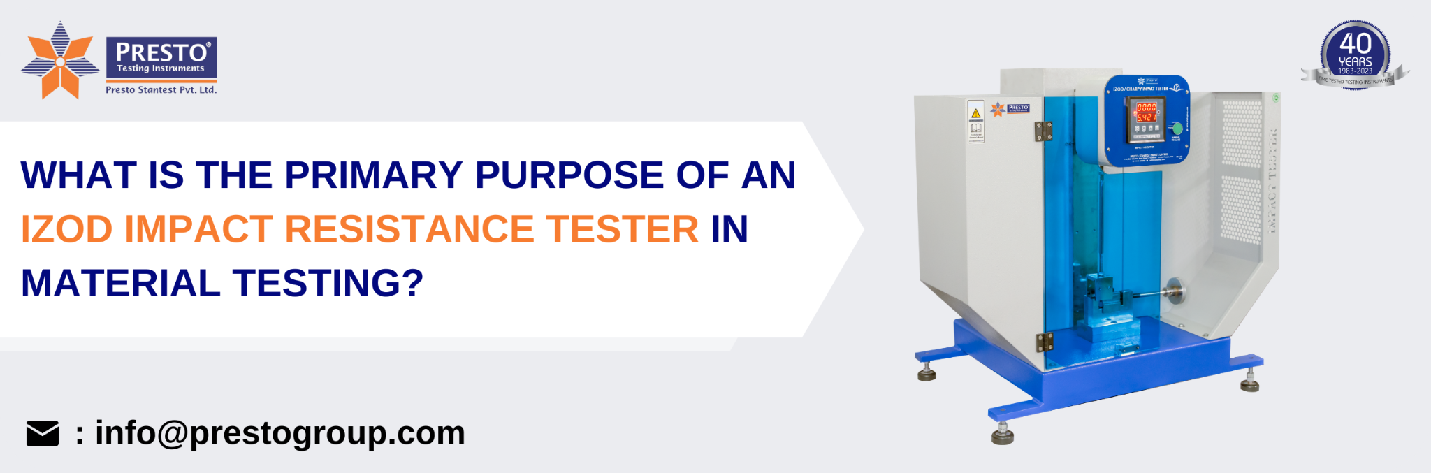 Izod Impact Resistance Tester