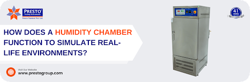 How does a humidity chamber function to simulate real-life environments?